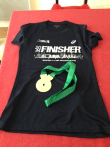 T-shirt finisher marathon de Paris 2014