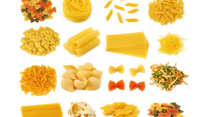 Différents types de pâtes